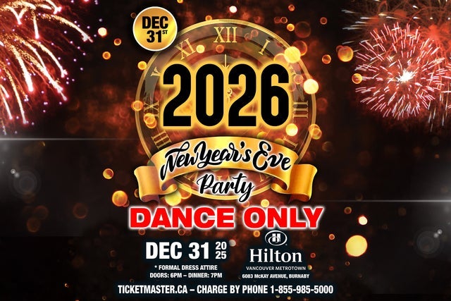 Presale codes for new years eve 2026 glitz & glamour dance party: members use these when buying pre-sale tickets