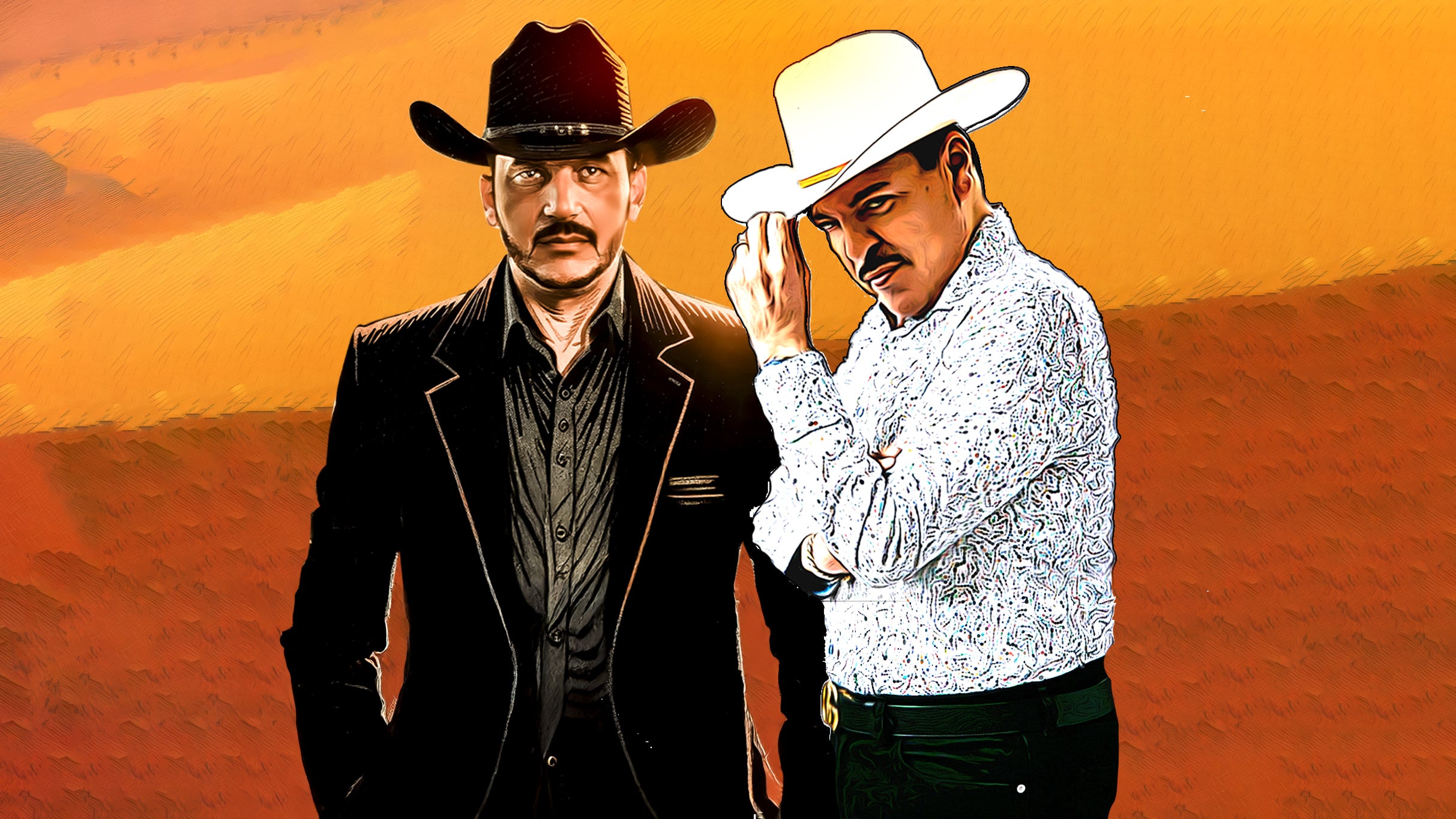 Luis Angel "El Flaco" y Julio Preciado