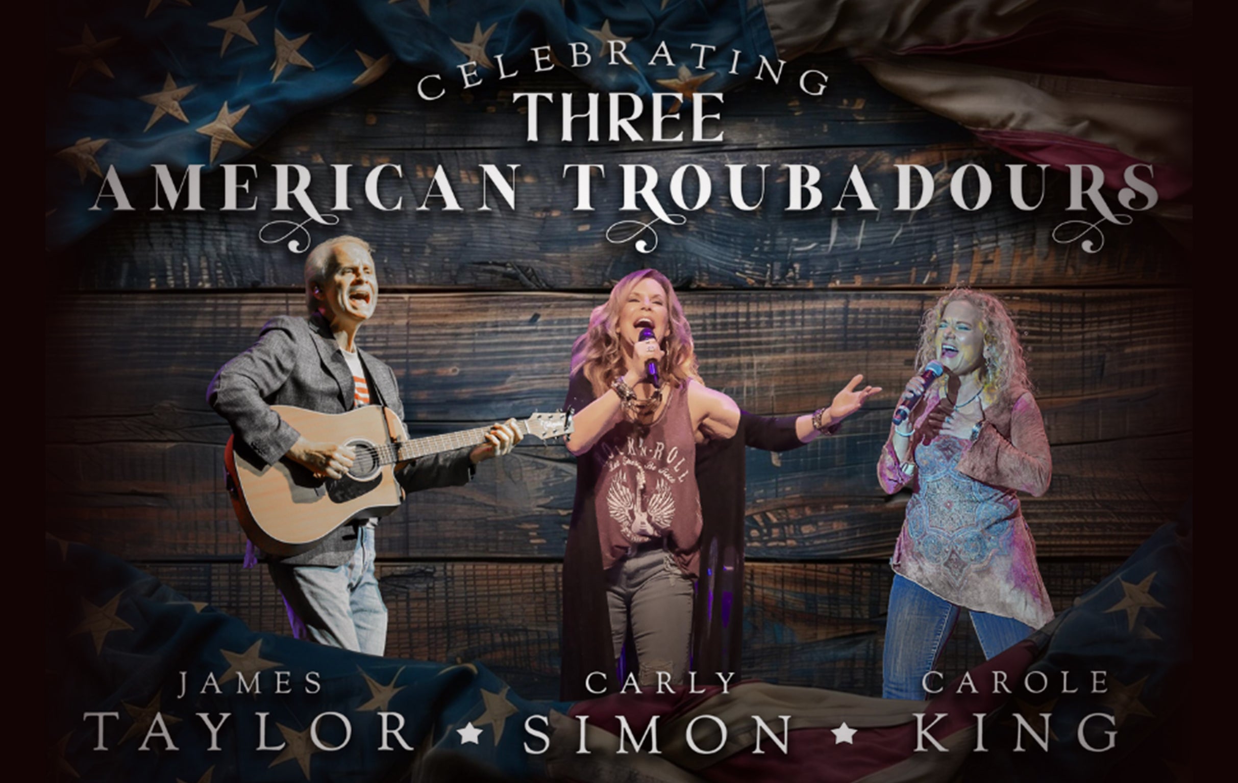 Celebrating Three American Troubadours presale password for show tickets in Red Bank, NJ (The Vogel at Count Basie Center for the Arts)