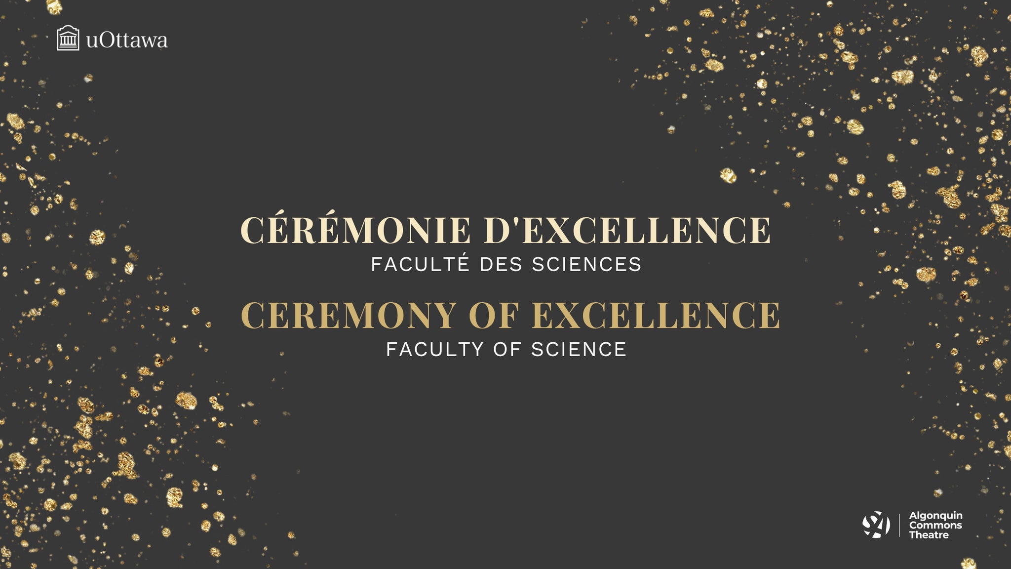 Cérémonie d'excellence | Ceremony of Excellence