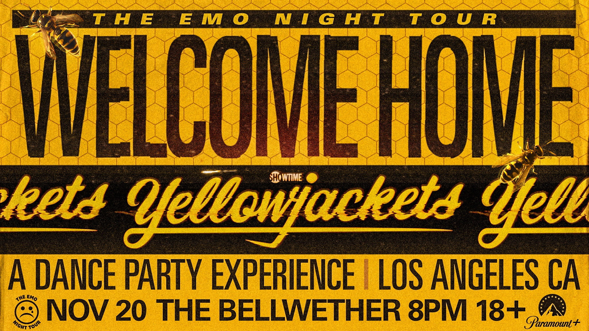 The Emo Night Tour & Paramount+ Present: Welcome Home, Yellowjackets at The Bellwether in Los Angeles on Friday, November 20, 2026
