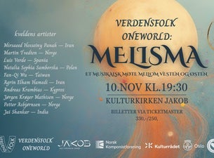 Bilde for arrangement Verdensfolk OneWorld: Ensemble Melisma
