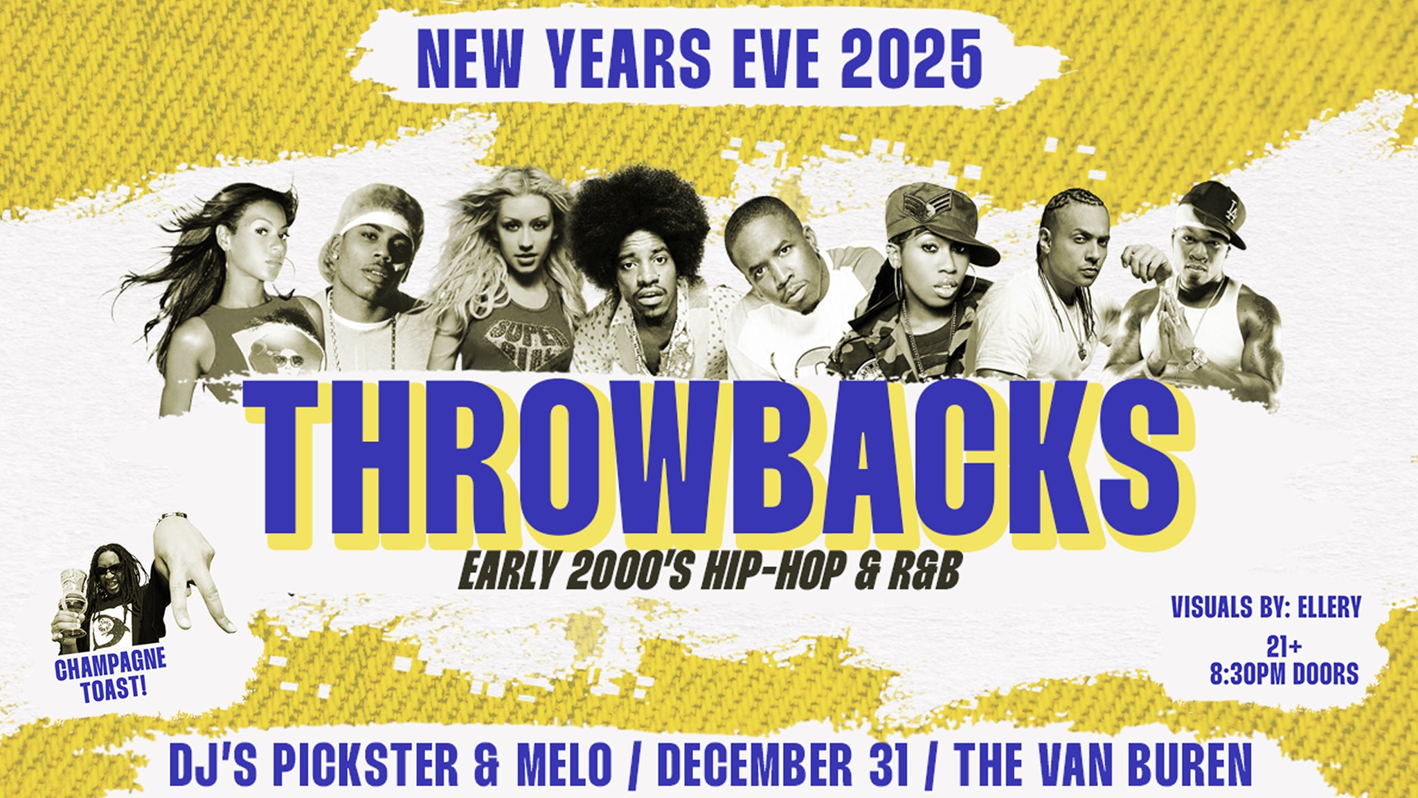 Throwbacks NYE 2024 – Early 2000’s Hip Hop & R&B (21+) at The Van Buren – Phoenix, AZ