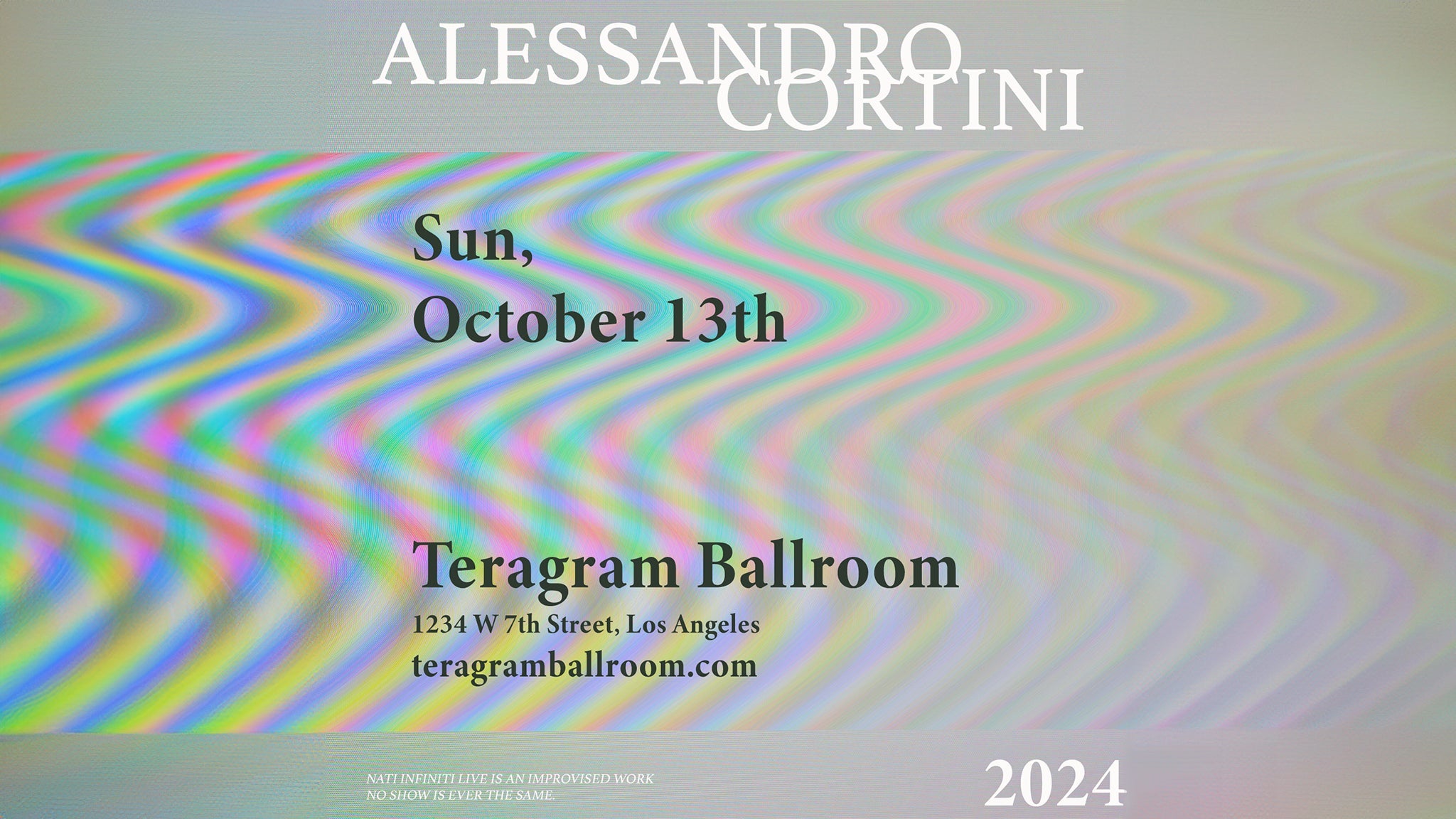 Alessandro Cortini at Teragram Ballroom – Los Angeles, CA