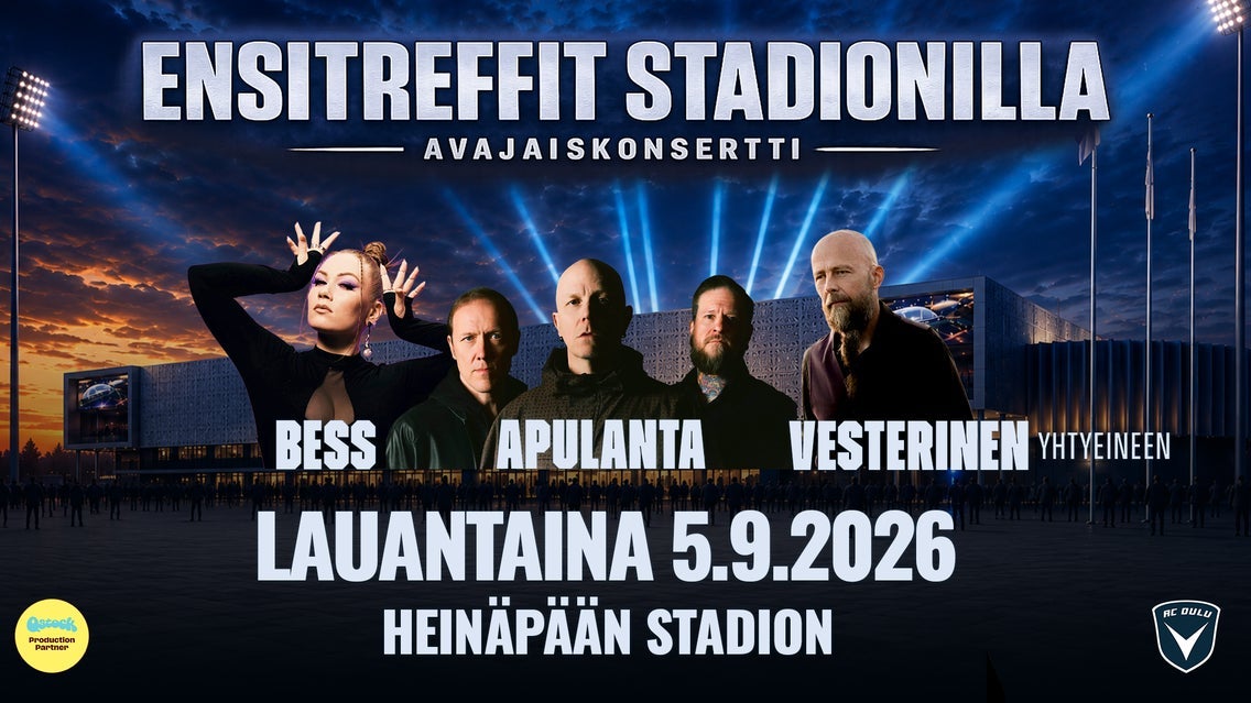 Ensitreffit stadionilla - Heinäpään stadionin avajaiskonsertti event image