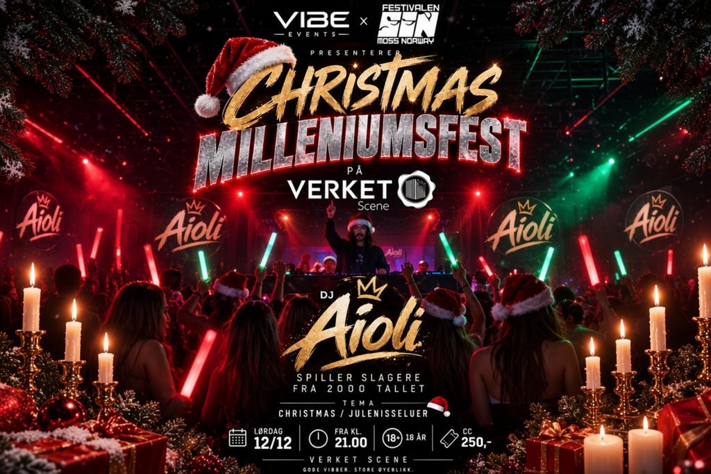 MILLENIUMSFEST PÅ VERKET SCENE MED DJ AIOLI