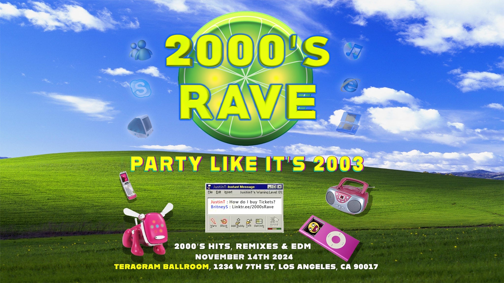 2000’s Rave at Teragram Ballroom – Los Angeles, CA