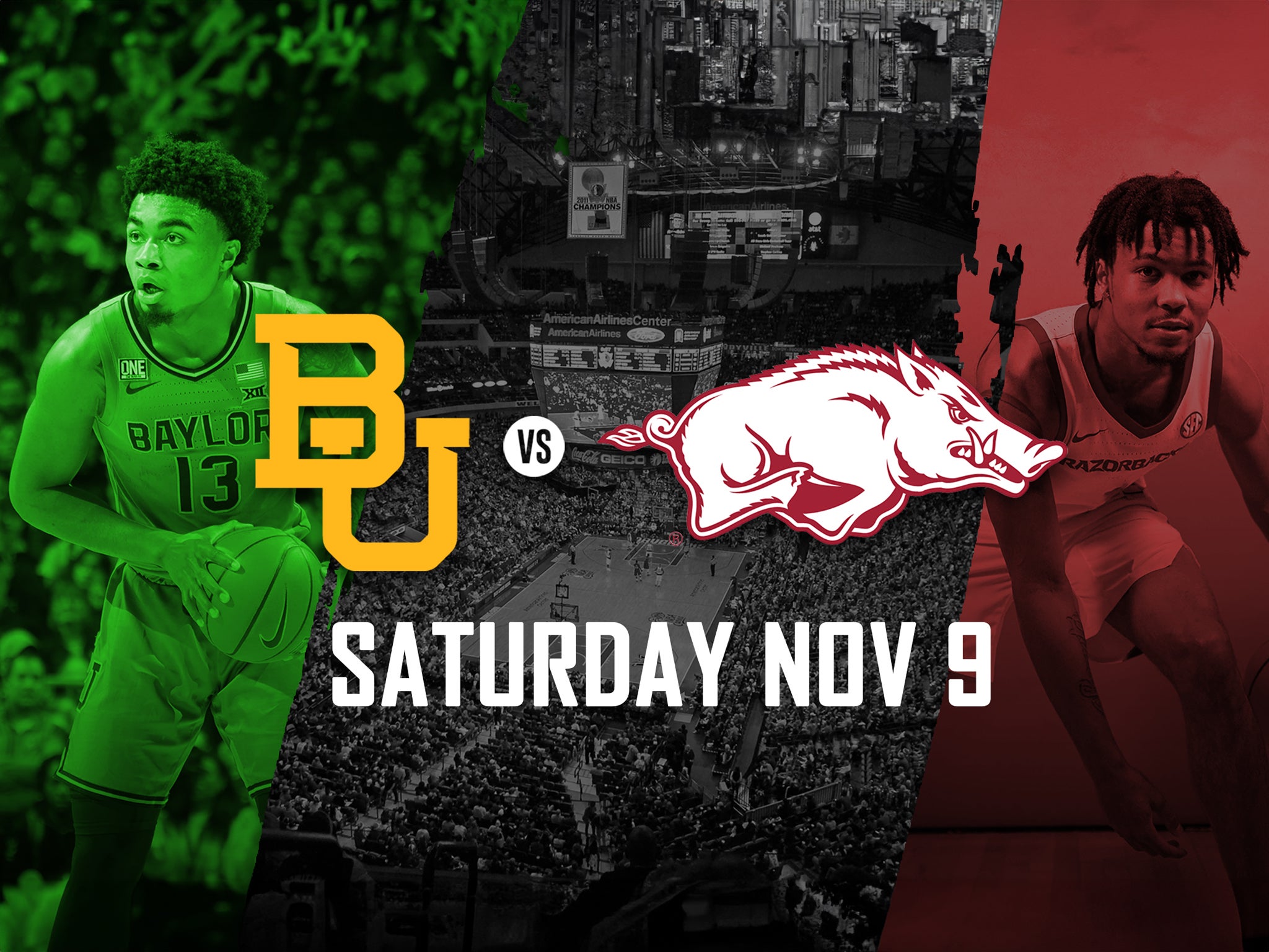 Baylor v Arkansas: Mens Basketball at American Airlines Center – Dallas, TX