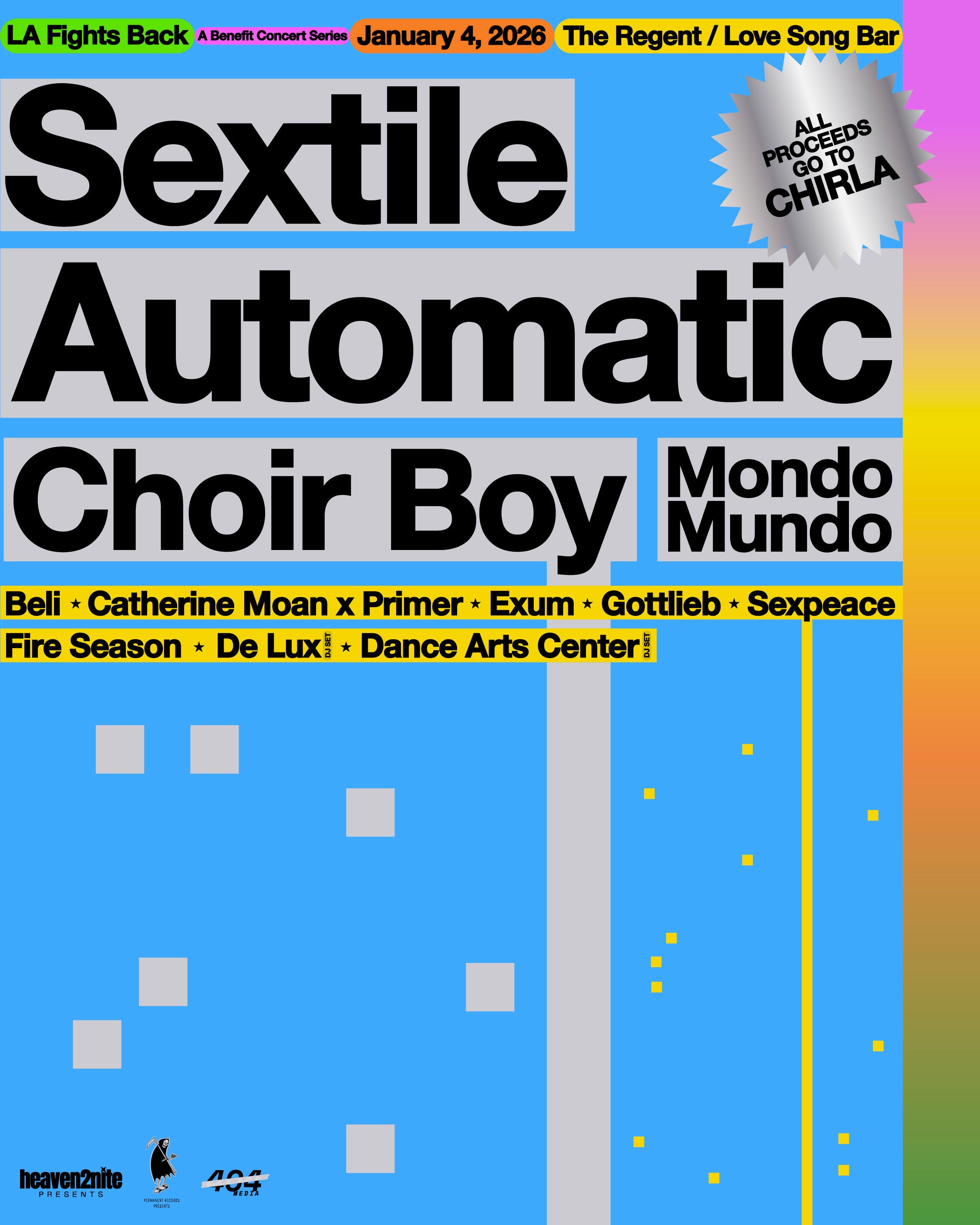 Main image for event titled heaven2nite + Permanent Records Present: LA Fights Back Benefit