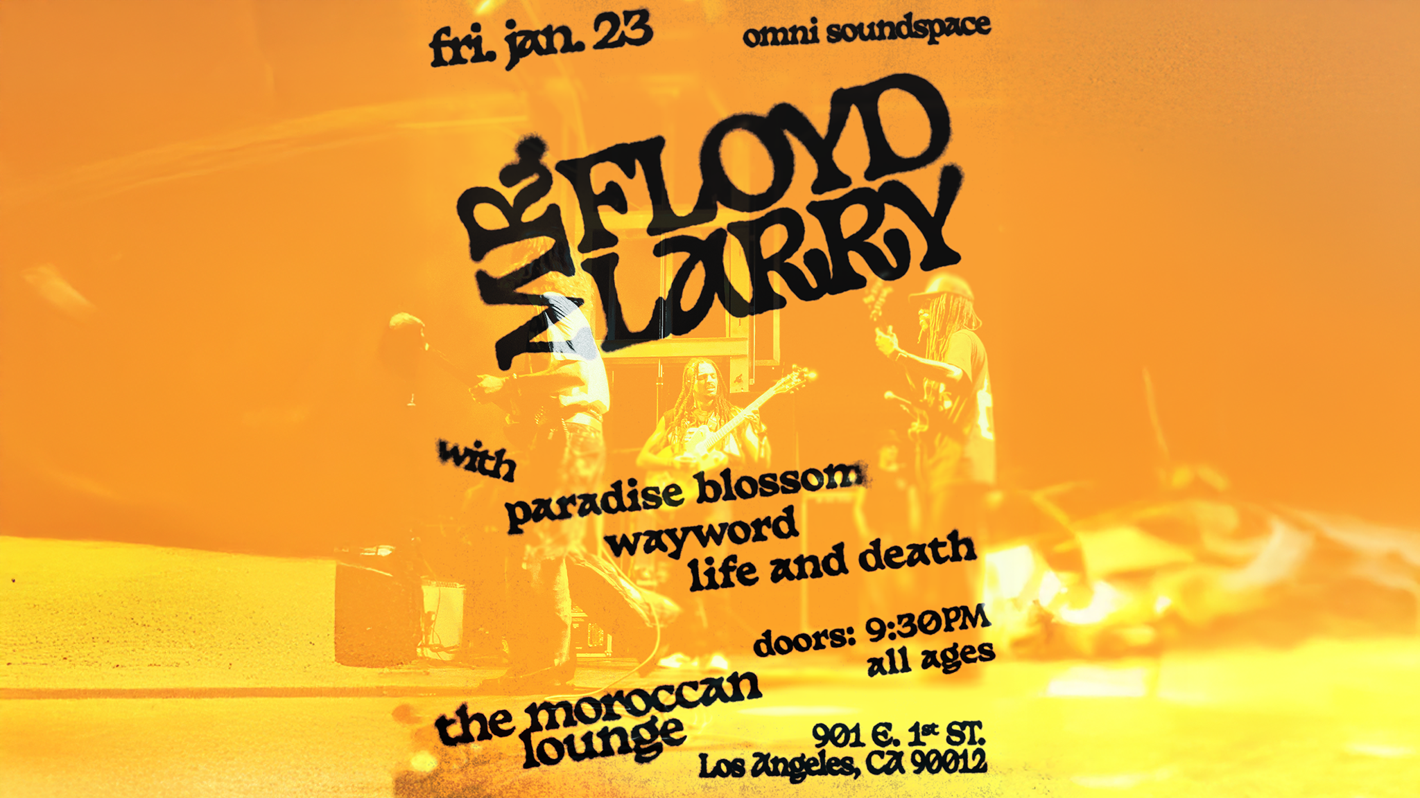 Mr Floyd Larry with Paradise Blossom, Wayword & Life and Death