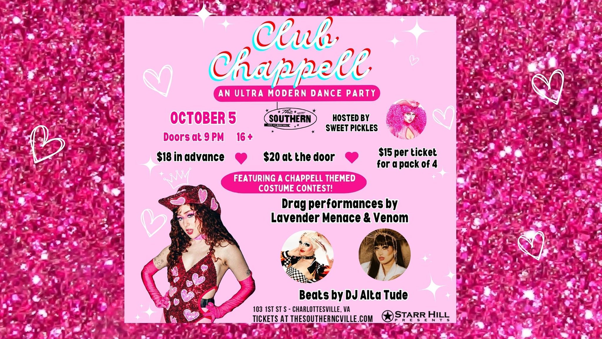 Club Chappell: An Ultra Modern Dance Party (16+) at The Southern Cafe & Music Hall – Charlottesville, VA