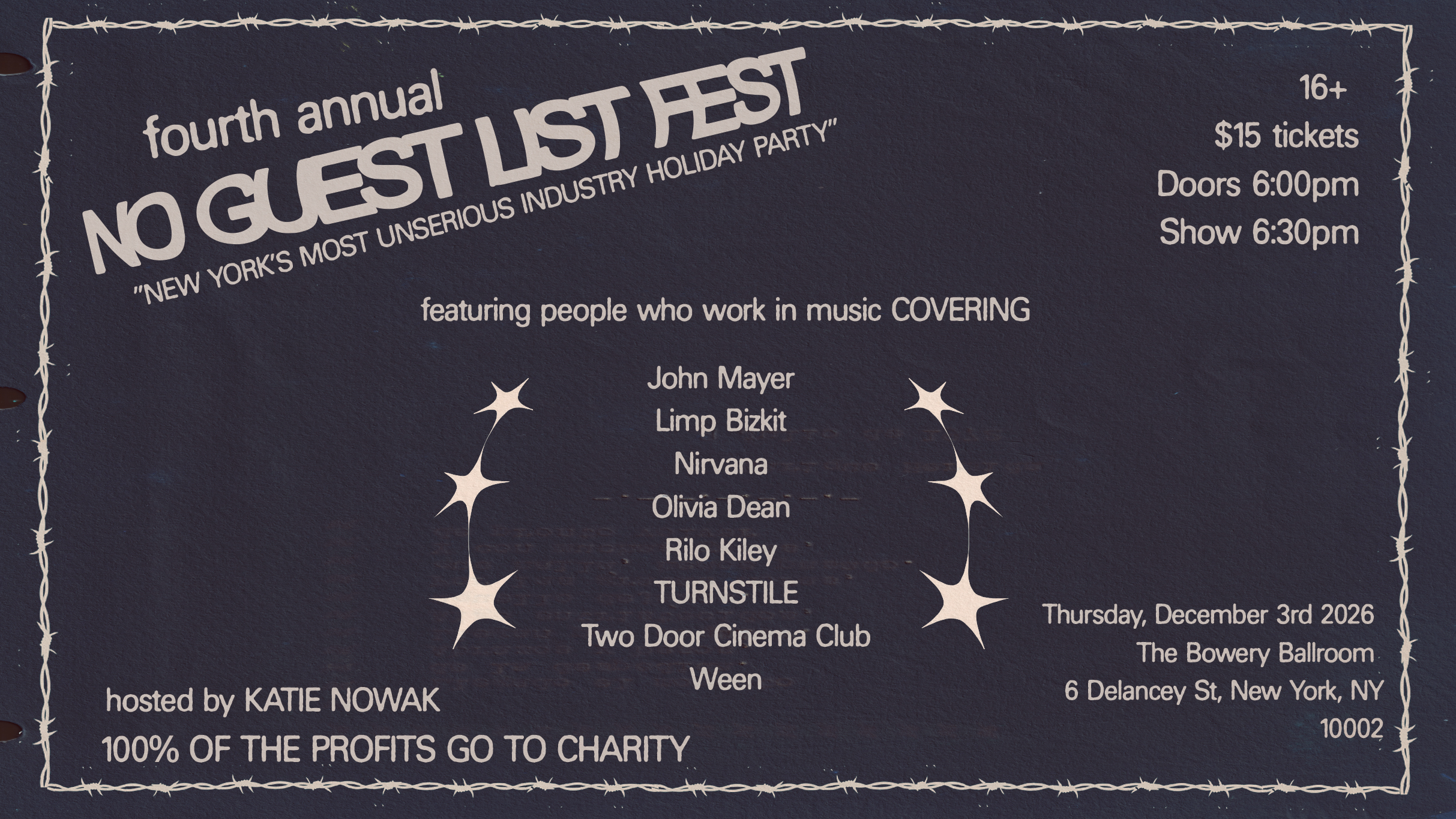 No Guest List Fest concert image