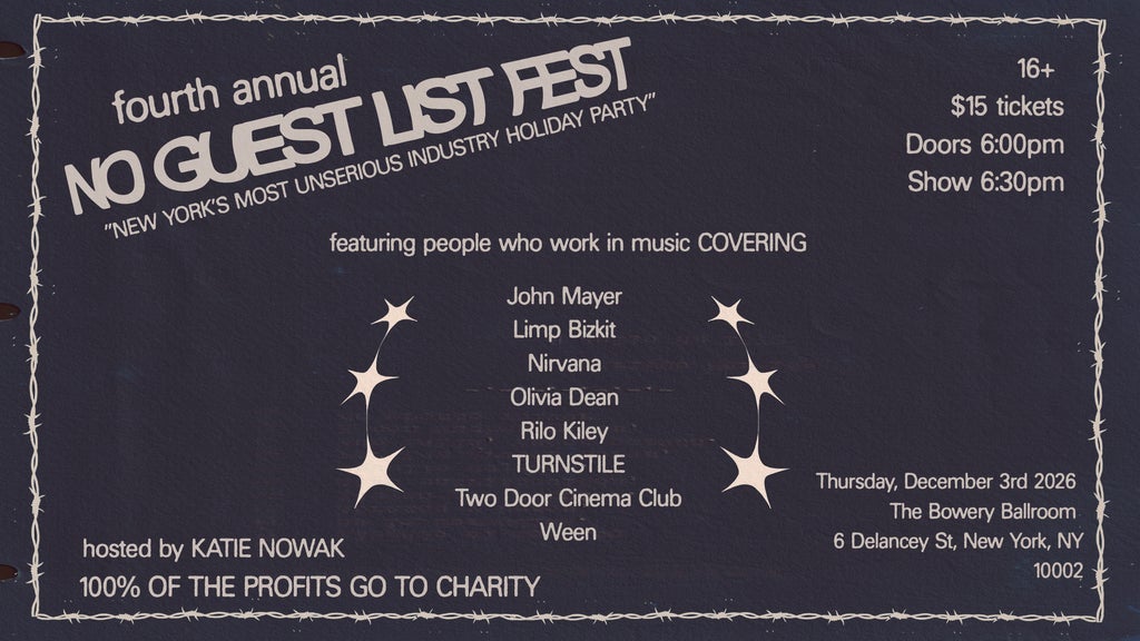 No Guest List Fest | Event Image