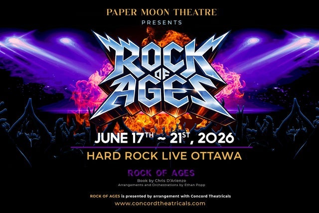 Paper Moon Theater Presents: Rock Of Ages presale information on freepresalepasswords.com