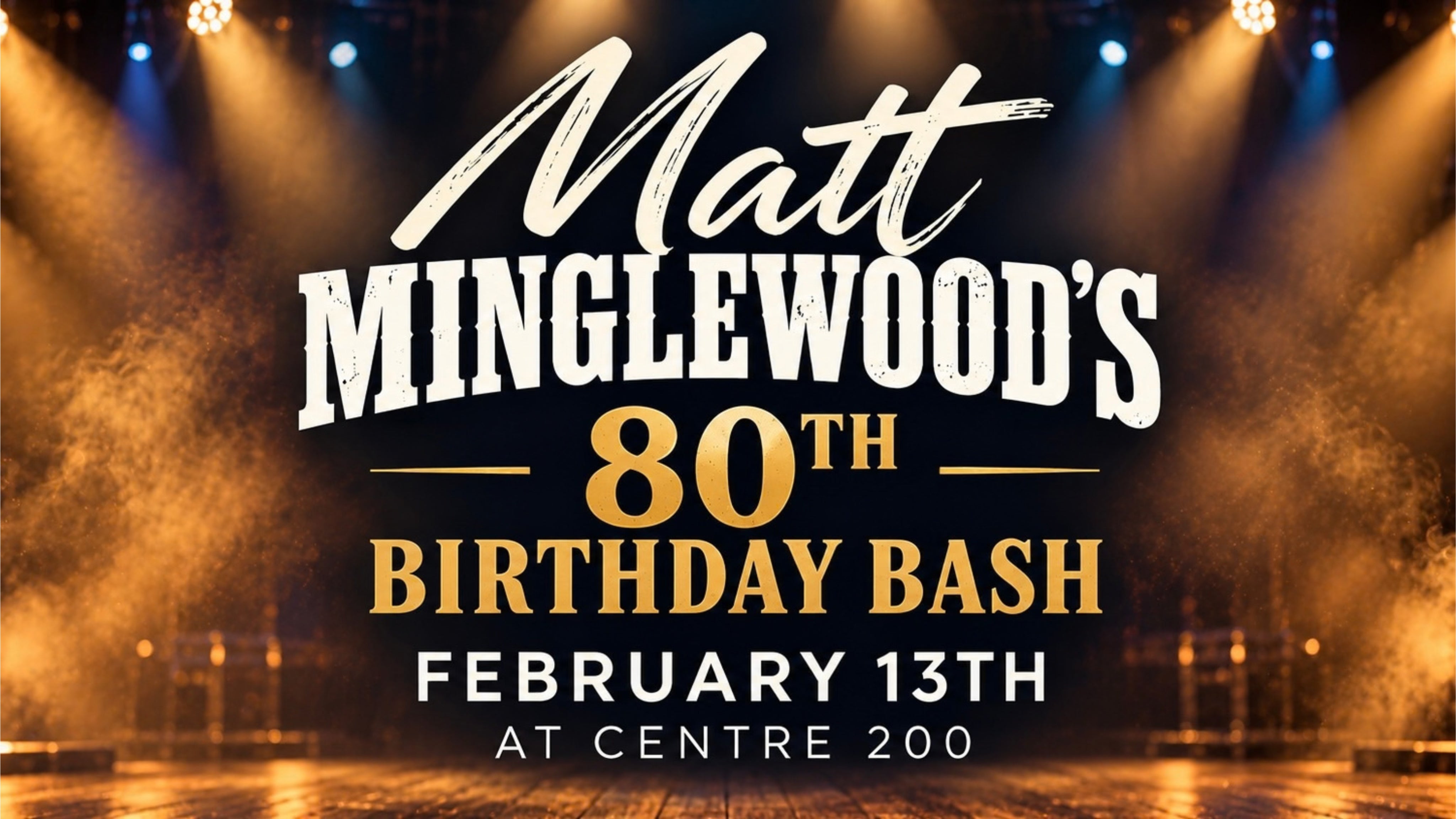 Matt Minglewood's 80th Birthday Bash