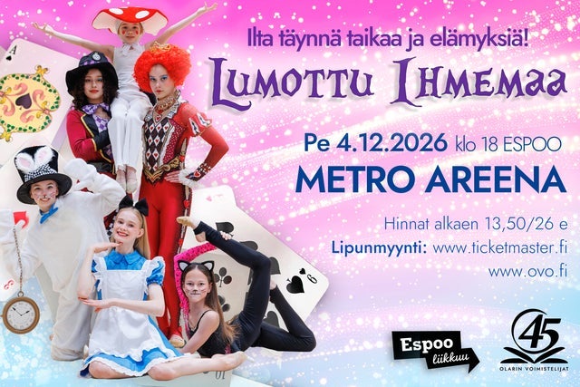 Lumottu Ihmemaa - Olarin Voimistelijoiden 45v juhlanäytös