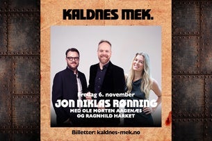Humormusikalsk kveld med Jon Niklas Rønning Trio