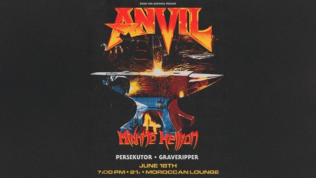 Born for Burning Presents: Anvil w/ Midnite Hellion, Persekutor & more
