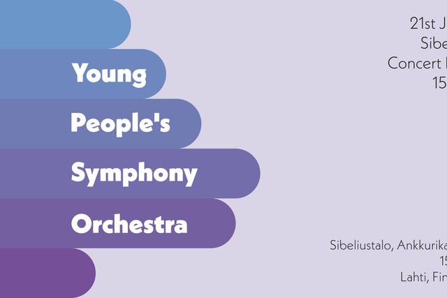 Young People’s Symphony Orchestra show poster