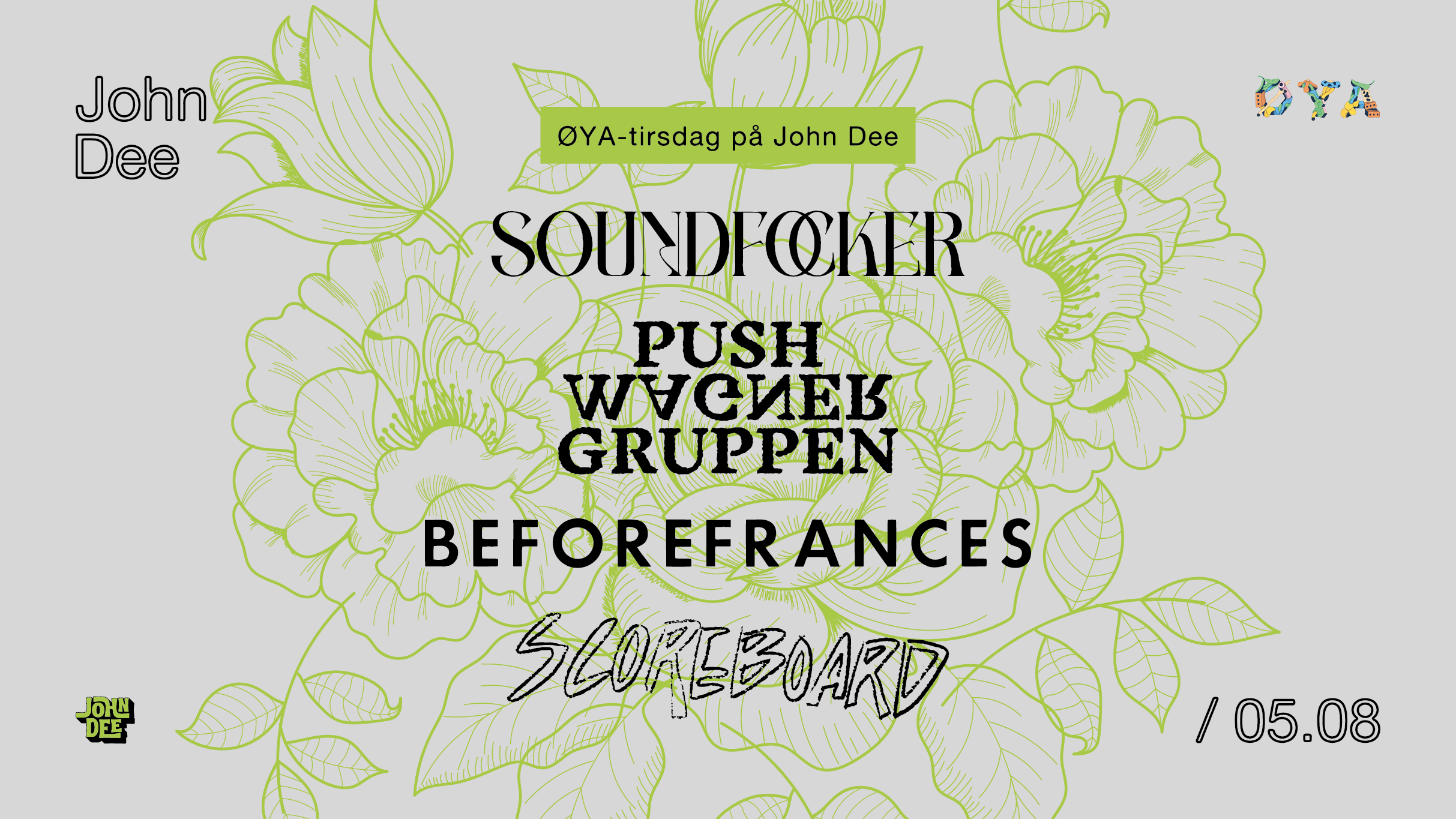 Øya-tirsdag: Soundfocker, Pushwagnergruppen, Beforefrances, scoreboard – 2025-08-05