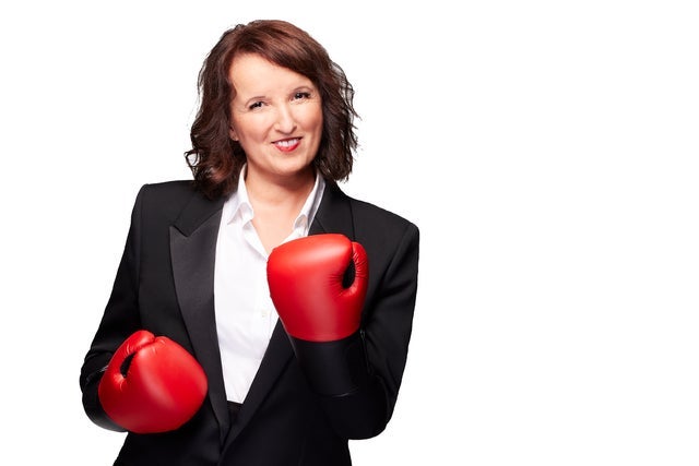 Anne Roumanoff in Montreal promotional photo for Prévente presale tickets offer