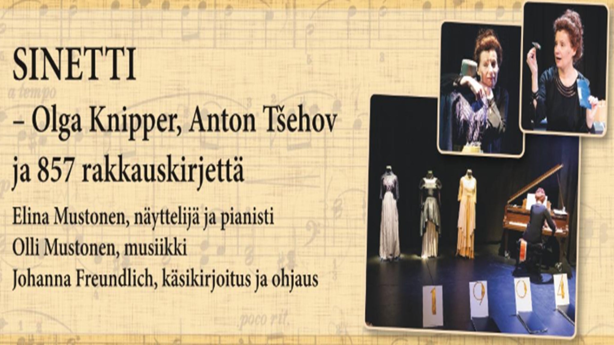 SINETTI – Olga Knipper, Anton Tsehov ja 857 rakkauskirjettä – 2025-11-02