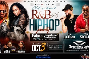 Old School Rnb Vs Hip Hop Party at Greenfield Lake Amphitheater on