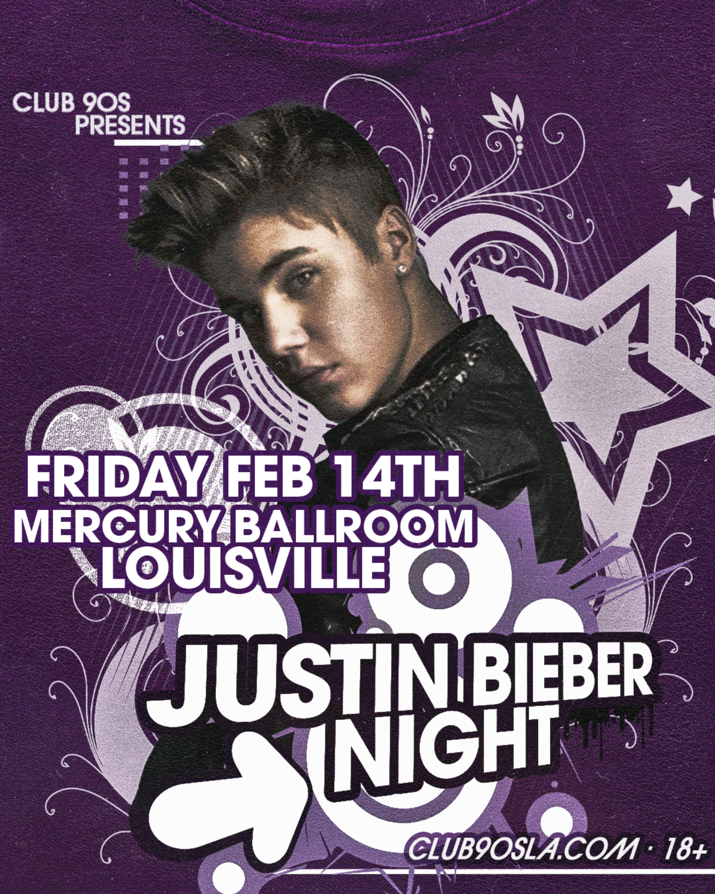 Club 90s Presents Justin Bieber Night (18+ event) at Mercury Ballroom – Louisville, KY