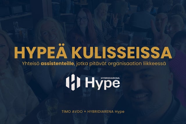 Hypeä kulisseissa 12.6 klo 16.30-19 show poster