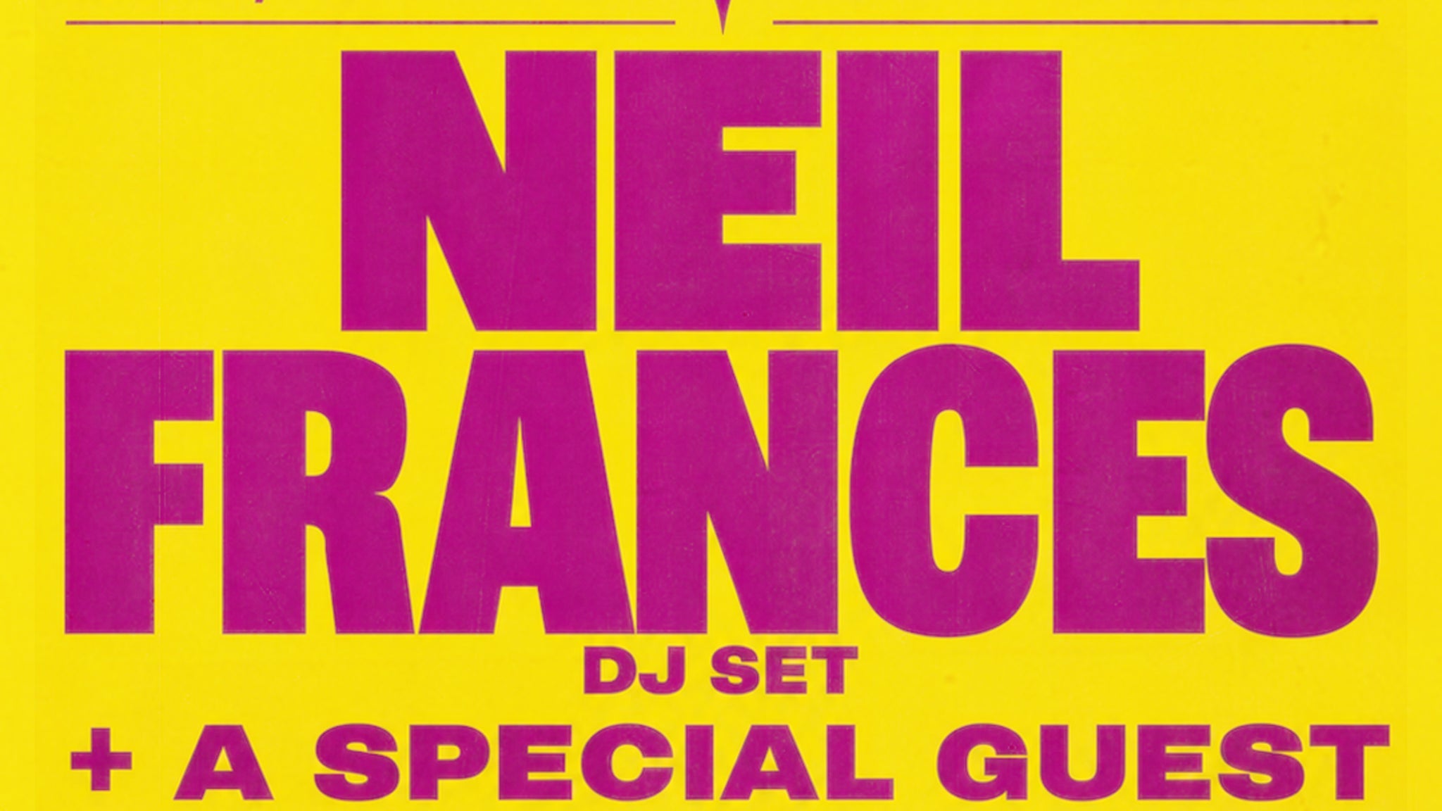 Neil Frances and a Special Guest featuring Never-Before-Seen Tech