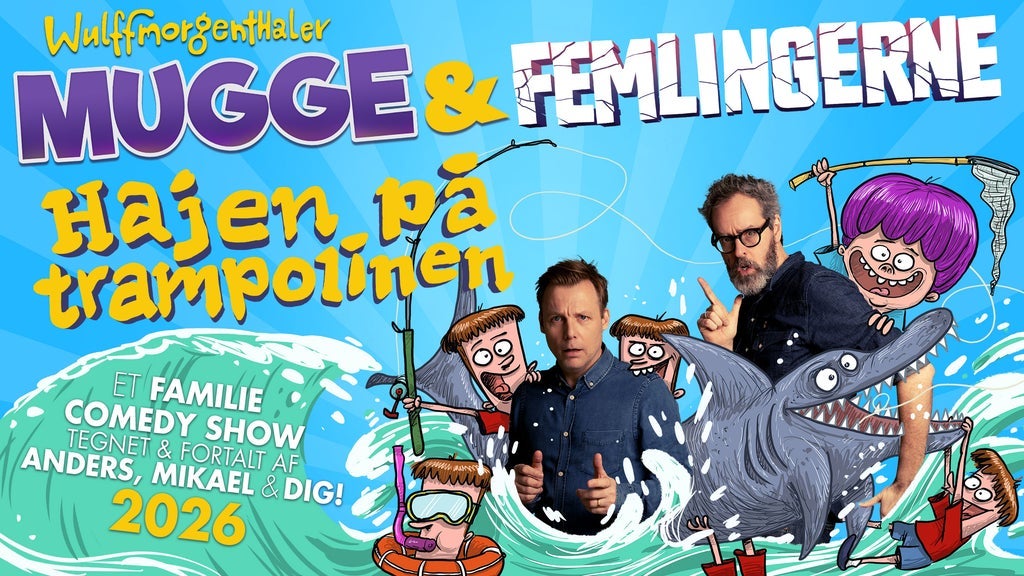 Mugge og Femlingerne - Hajen på Trampolinen