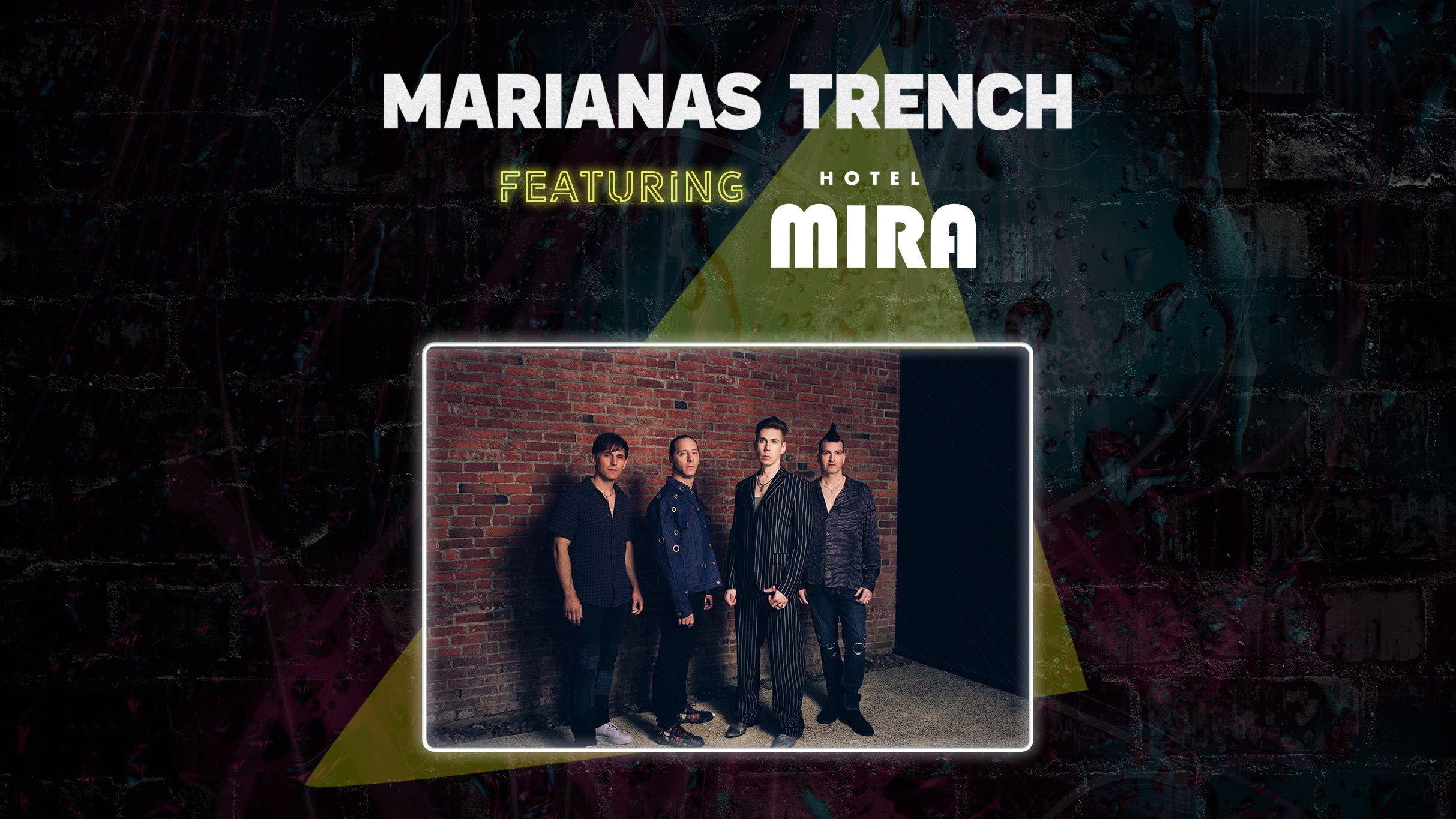After Hours with Marianas Trench featuring Hotel Mira presale information on freepresalepasswords.com