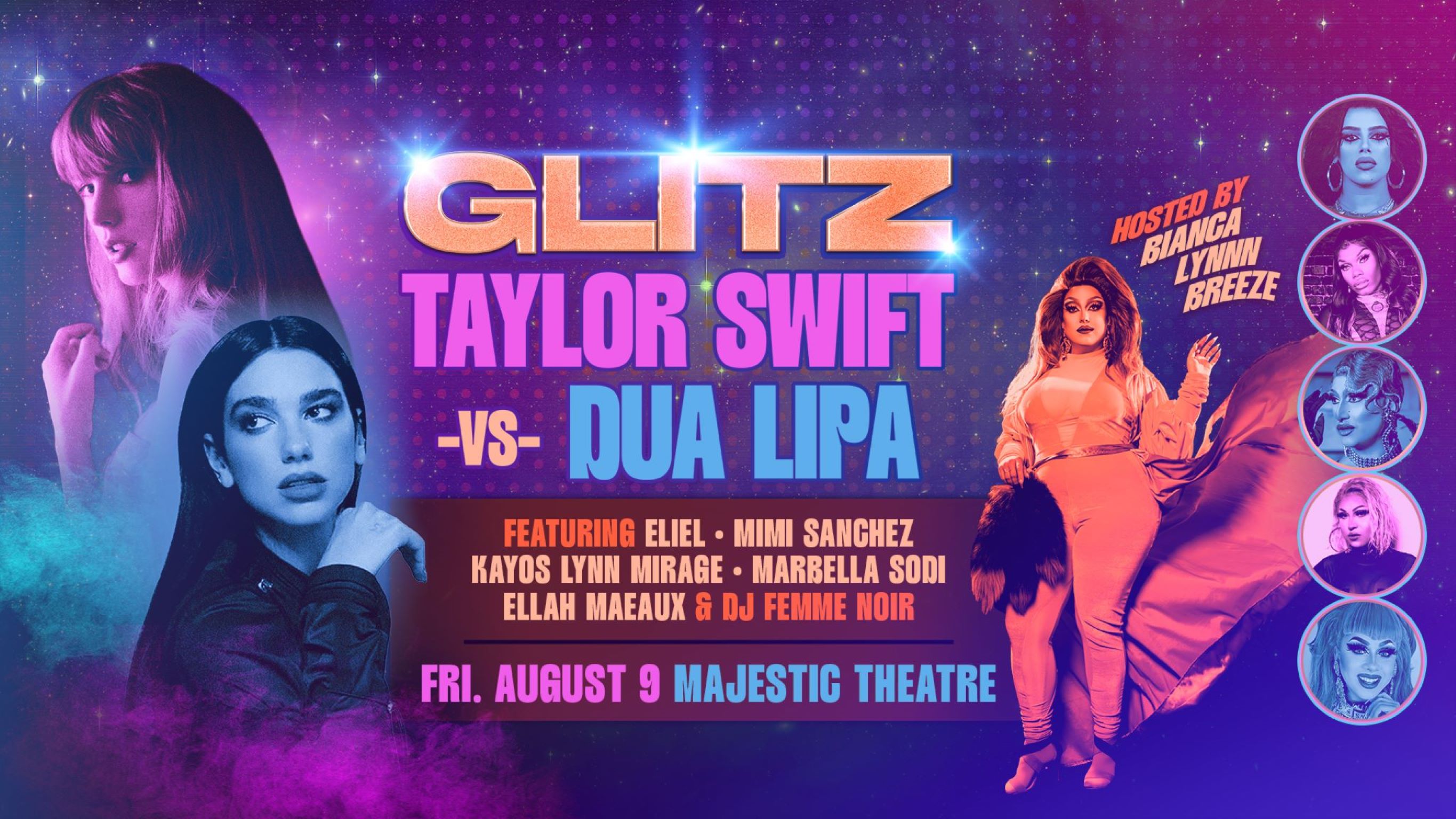Glitz Drag: Taylor Swift vs Dua Lipa