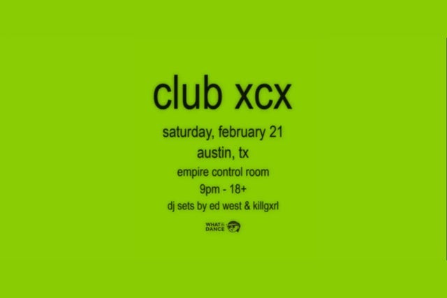 Club XCX presales in Austin