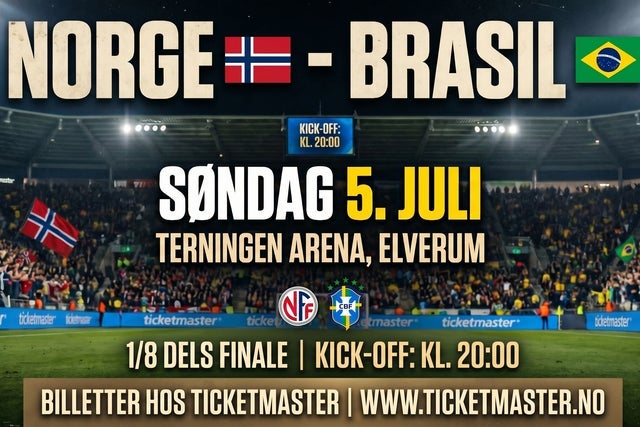 Norge - Brasil - Terningen Arena