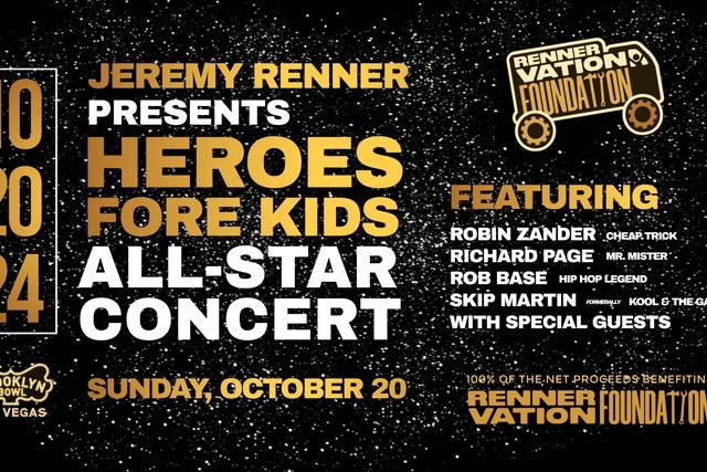 Jeremy Renner Presents Heroes Fore Kids All-Star Concert