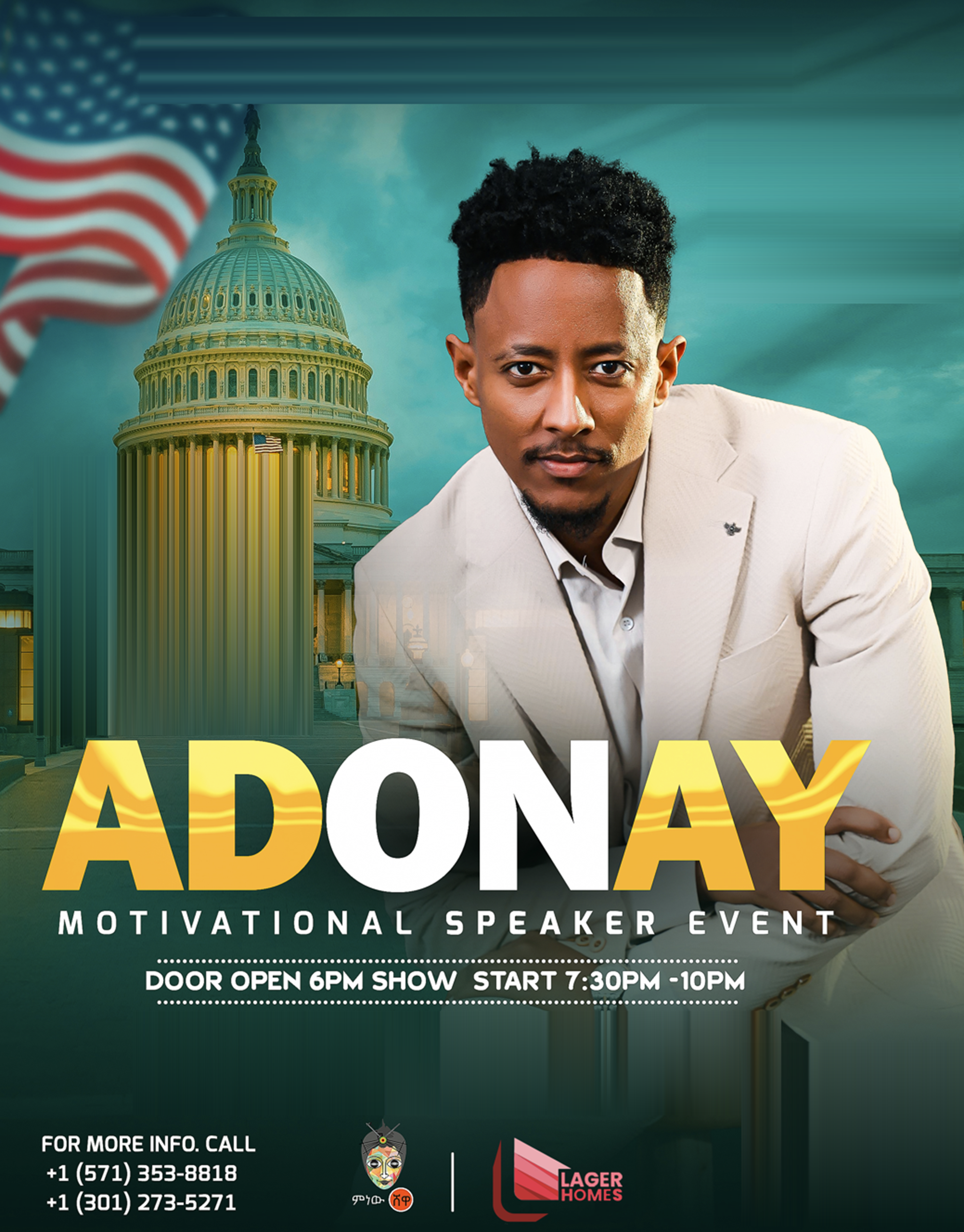 Adonay Motivational Speaker - Live in DC at Warner Theatre