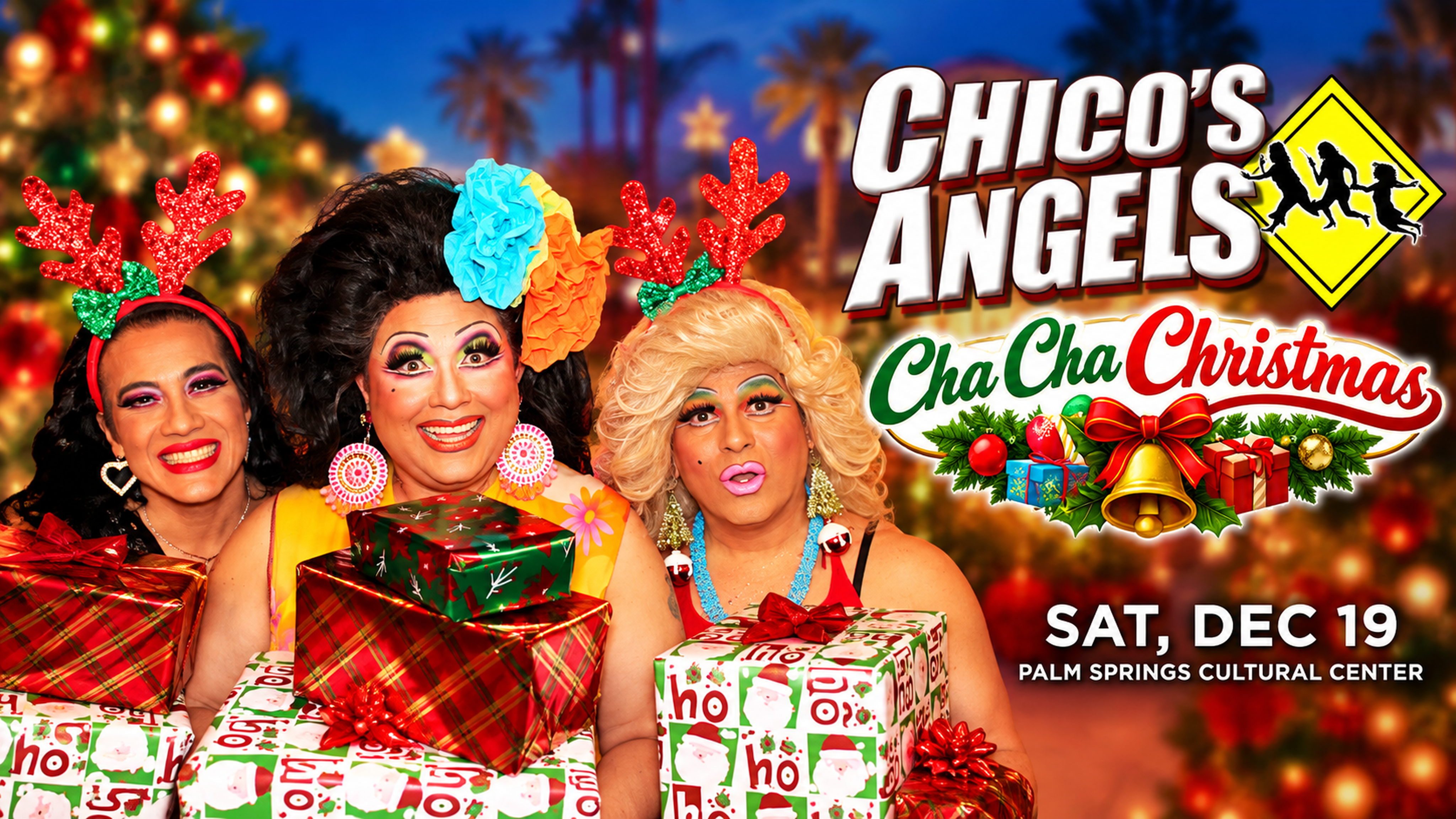 CHICO'S ANGELS' CHA-CHA CHRISTMAS: KAY SEDIA, CHITA PAROL, FRIEDA LAYE
