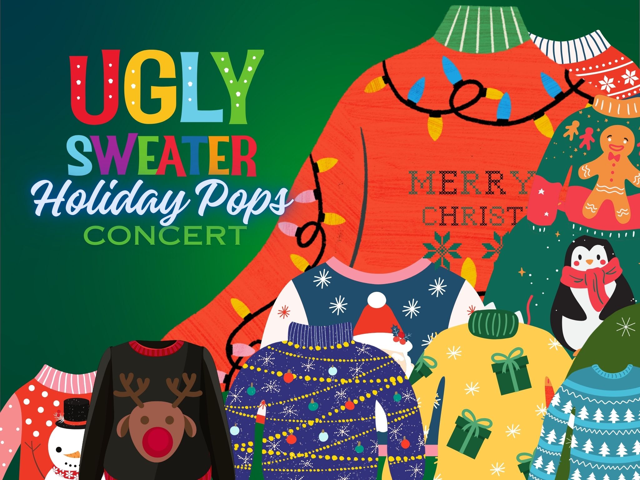 North Carolina Symphony – Ugly Sweater Holiday Pops Concert at Martin Marietta Center for the Performing Arts – Raleigh, NC