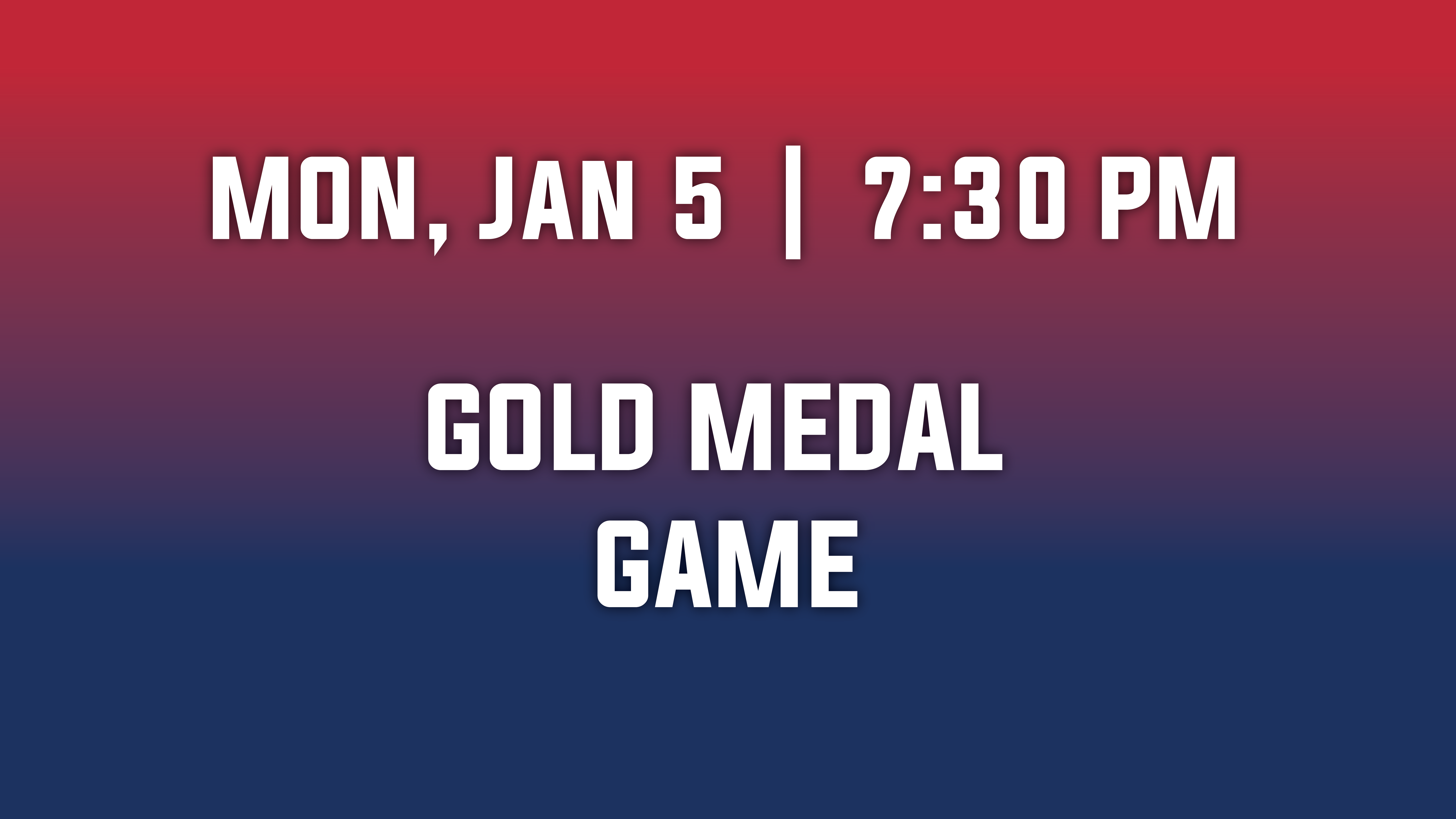 2026 IIHF World Junior Championship Gold Medal Game at Grand Casino Arena – Saint Paul, MN
