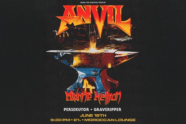 Born for Burning Presents: Anvil w/ Midnite Hellion, Persekutor & more