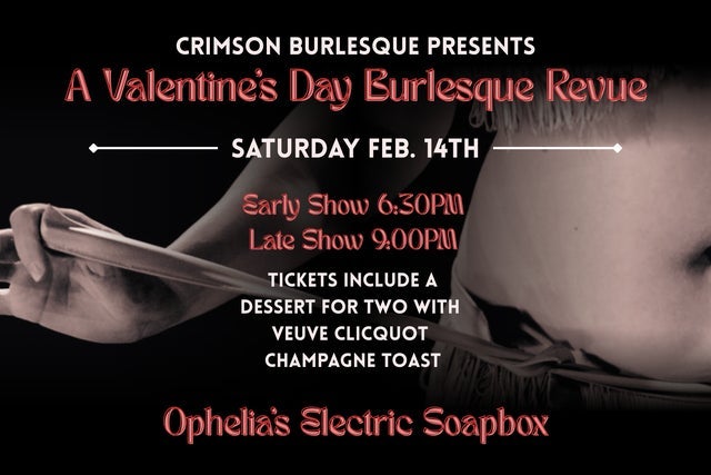 Ticket Reselling Crimson Burlesque - Dessert and a Show - Late Show
