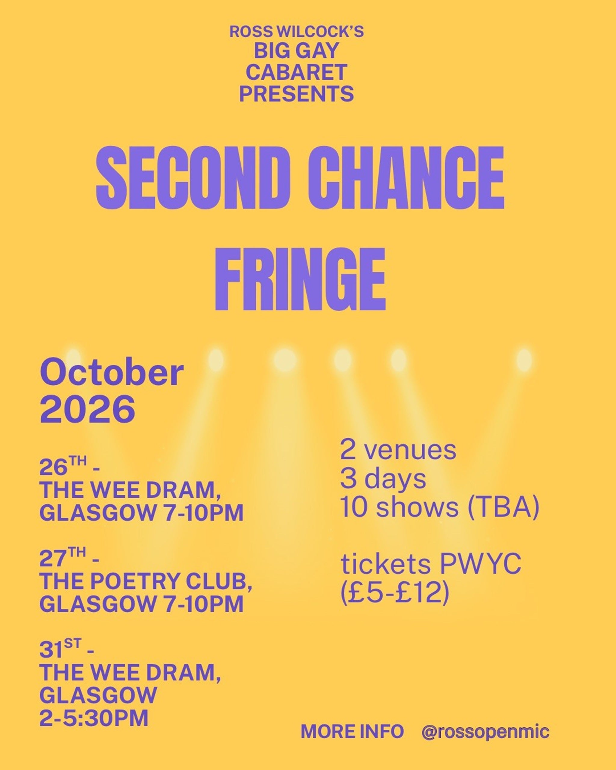 Big Gay Cabaret presents: Second Chance Fringe - Day 2