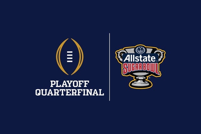 2026 College Football Playoff Quarterfinal at the Allstate Sugar Bowl in New Orleans promotional photo for Allstate Sugar Bowl presale tickets offer