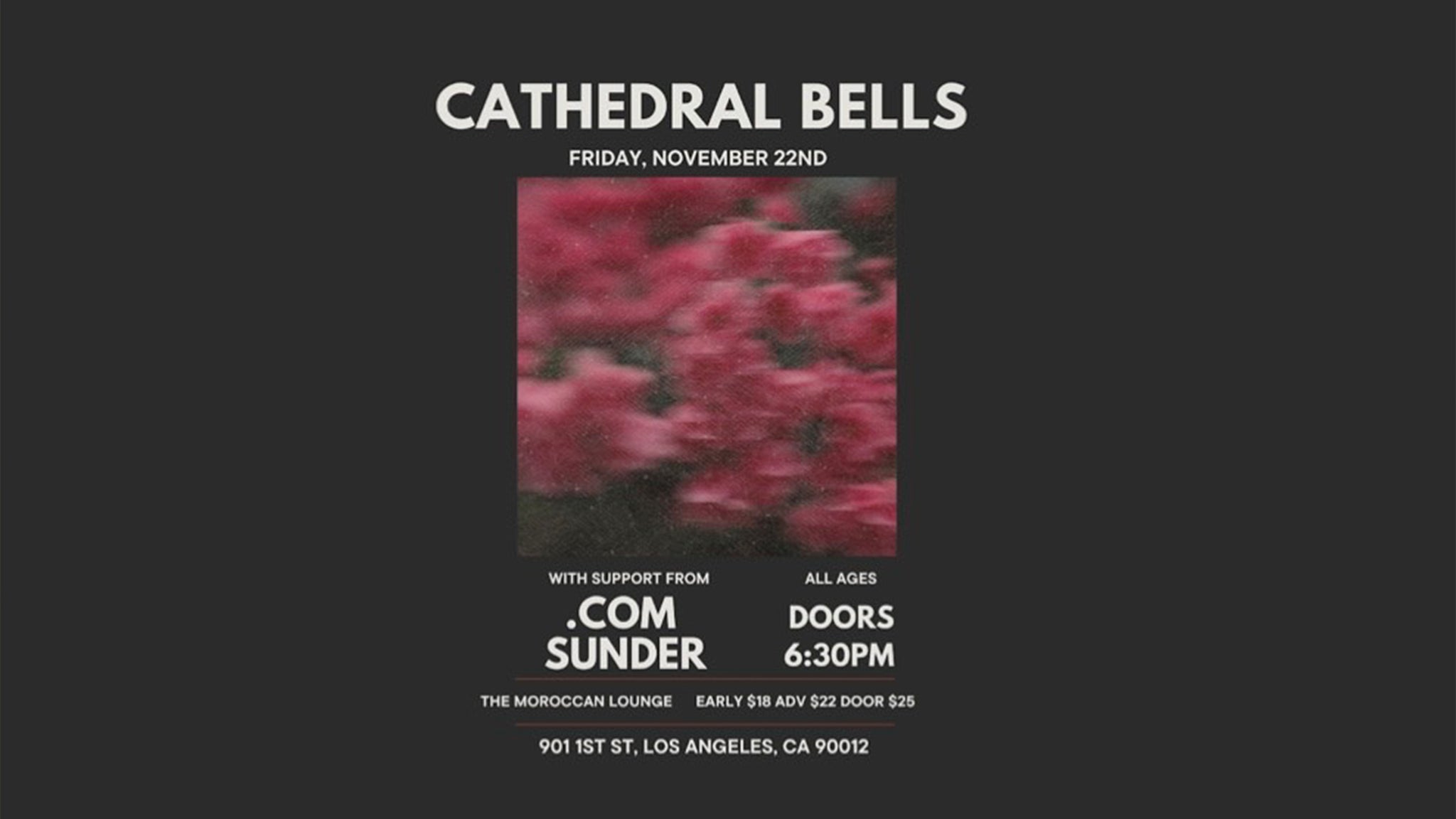 Cathedral Bells at The Moroccan Lounge – Los Angeles, CA