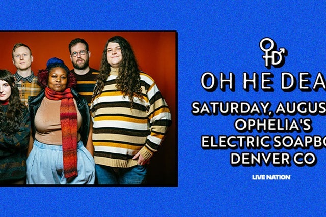Presales to oh he dead: members use these when buying pre-sale tickets