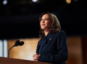 A Conversation with Kamala Harris event poster