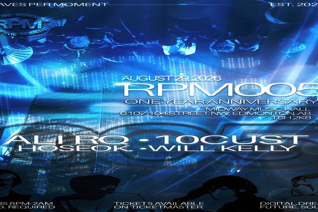Presales to rpm 005: members use these when buying pre-sale tickets