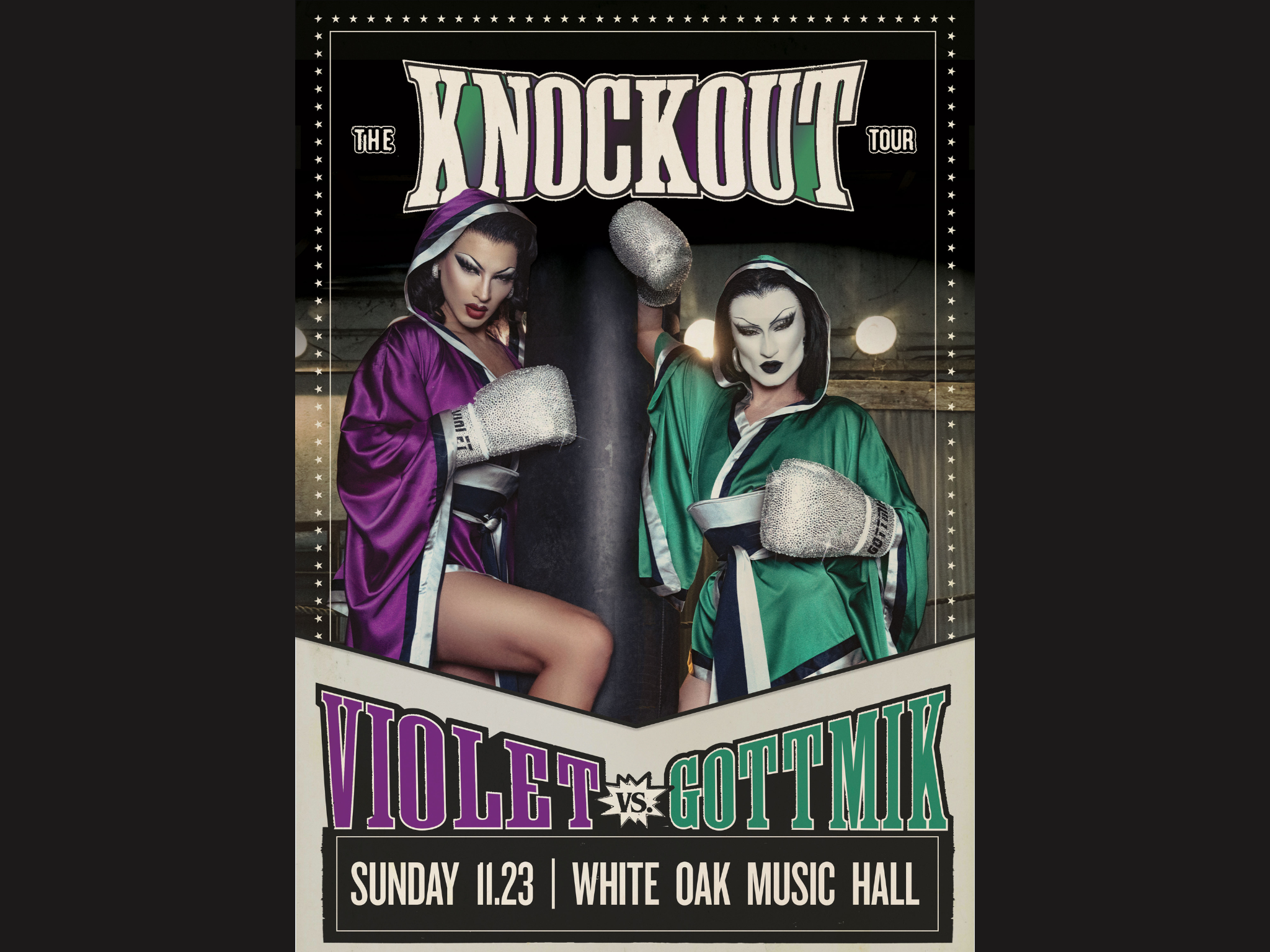 KNOCKOUT TOUR:  Violet Chachki + GottMik at White Oak Music Hall – Downstairs – Houston, TX