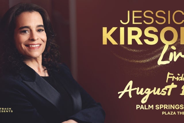 Jessica Kirson in Palm Springs promotional photo for Artist presale tickets offer
